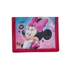 New Girls Minnie Mouse Bi-Fold Wallet Pink